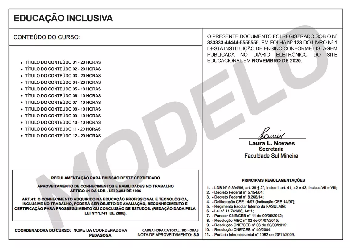 CURSO ONLINE COM CERTIFICADO - Certificado FasulMG